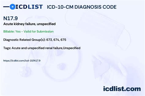 icd 10 renal disease unspecified.